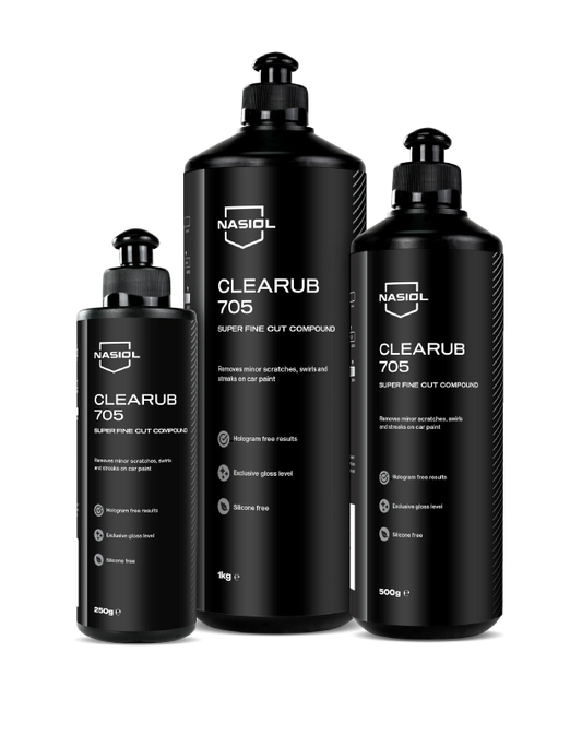 Nasiol CleaRub 705 High-Tech Ultra-Fine Compound | Professional Soft Paint Jeweling & Finishing Polish